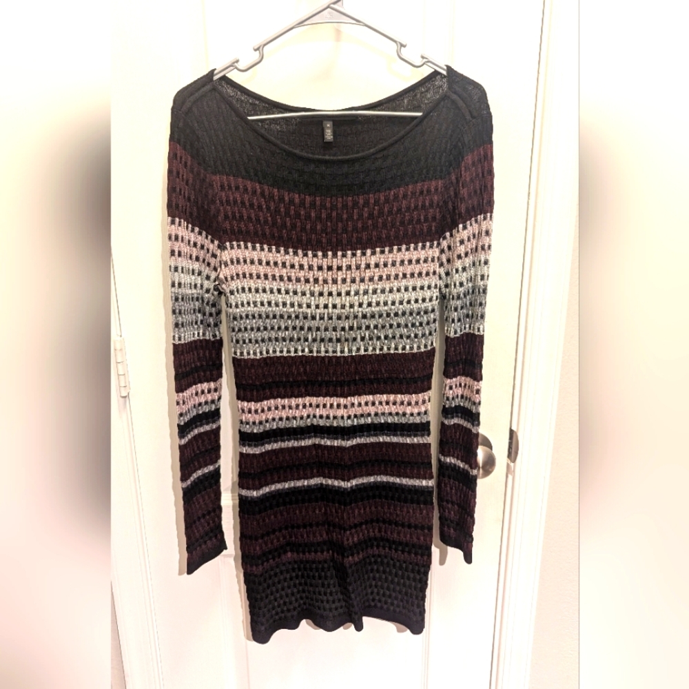 White House Black Market‎ Stretch Long Sleeve Dress Medium